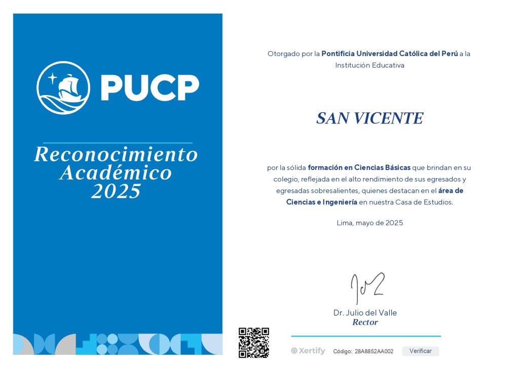 PUPC - RECONOCIMIENTO ACADEMICO 2025